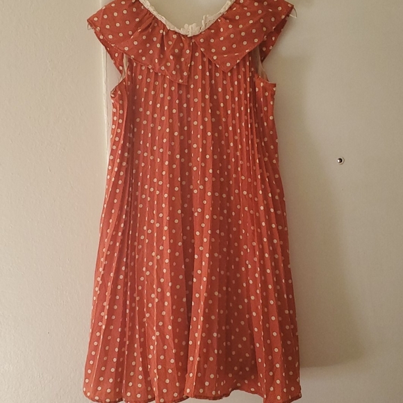 Supreme LaLa Orange Polka Dot Dress